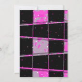 Girls Rock Star Verjaardagsfeestje Uitnodigingen (Achterkant)