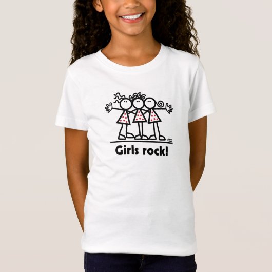 Girls Rock! T-shirt (Voorkant)