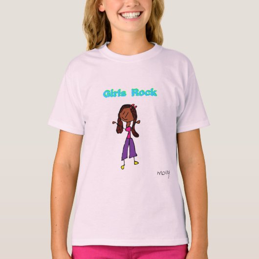 Girls Rock T-shirt (Voorkant)