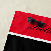 Girls Roller Derby Personalized Beach Towel Strandlaken (In situ)