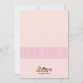 Girls Roller Skating Thleparty Invitations Kaart (Achterkant)