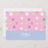 Girls Rollerblading Birthday Party Kaart (Achterkant)