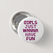 Girls Ronde Button 3,2 Cm (Voorkant /achterkant)