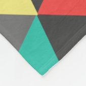 Girls Room Modern Abstract driehoekspatroon Fleece Deken (Hoek)