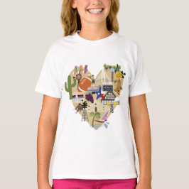 Girls Ruffle Texas T-shirt