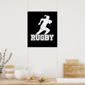 Girls Rugby Player Poster (Keuken)