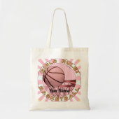 Girls Rule Basketbal Tote Bag (Voorkant)