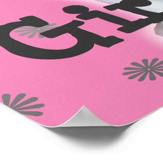 "Girl's Rule" Cat Tiara Poster (Hoek)