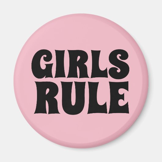 GIRLS RULE MAGNETS MAGNEET (Voorkant)