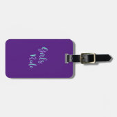 Girls Rule - Trendy Inspirerend Typografie Bagagelabel (Voorkant horizontaal)