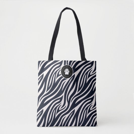 Girls Run Wild Bachelorette Zebra BW ID1151 Tote Bag (Voorkant)