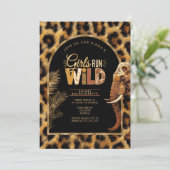 Girls Run Wild Safari Bachelorette ID1148 Kaart (Staand voorkant)