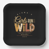 Girls Run Wild Safari Bachelorette ID1148 Papieren Bordje (Voorkant)