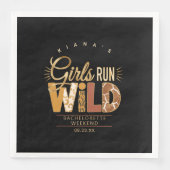 Girls Run Wild Safari Bachelorette ID1148 Servet (Voorkant)