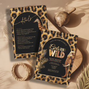 Girls Run Wild Safari Bachelorette Weekend ID1148 Kaart