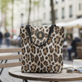 Girls Run Wild Safari White Leopard ID1157 Tote Bag