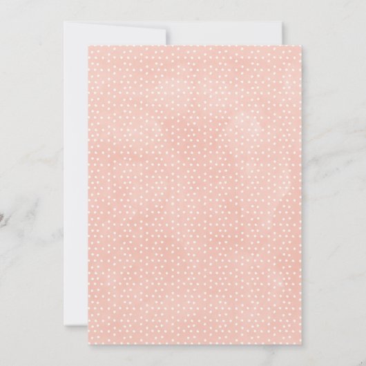 Girls Rustic Oh Deer Baby shower Invitation Kaart (Achterkant)