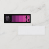 Girls Silhouette Toasting Skinny Mini Visitekaartje (Voorkant / Achterkant)