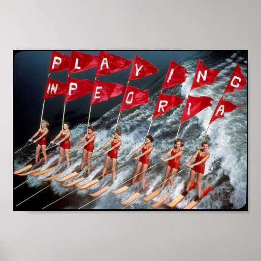 Girls Skiing Poster (Voorkant)