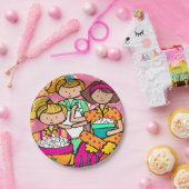 Girls Slumber Party Birthday Paper Bord (Feest)