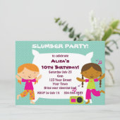 Girls Slumber Party Kaart (Staand voorkant)