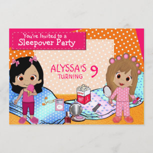 Girls Slumber Party Kaart