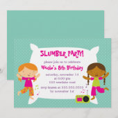 Girls Slumber Party Kaart (Voorkant / Achterkant)