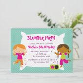 Girls Slumber Party Kaart (Staand voorkant)