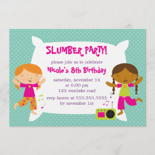 Girls Slumber Party Kaart