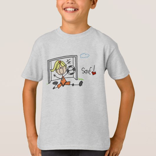 Girls Soccer Save Shirt (Voorkant)