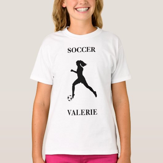 Girls Soccer T-Shirt (Voorkant)