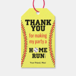 Girls Softball Birthday Party Cadeaulabel