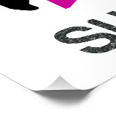 Girls Softball Superstar Perfect Poster (Hoek)