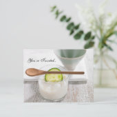 Girls Spa Weekend Uitnodiging Briefkaart (Staand voorkant)