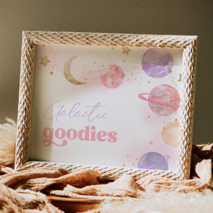 Girl's Space Galactic Goodies Teken Poster