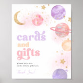 Girl's Space Kaarten en cadeaubordje Poster (Voorkant)
