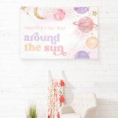 Girl's Space Party Banner (Insitu)