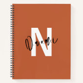 Girls’ Spiral Notebook – Warm Terracotta "Naomi" Notitieboek (Voorkant)