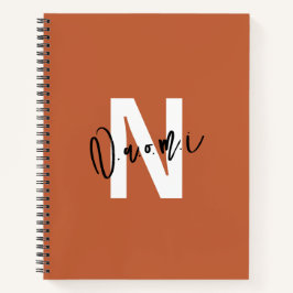 Girls’ Spiral Notebook – Warm Terracotta "Naomi" Notitieboek
