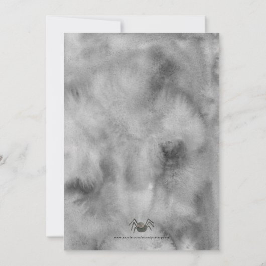 Girls Spooktacular Halloween Birthday Party Kaart (Achterkant)