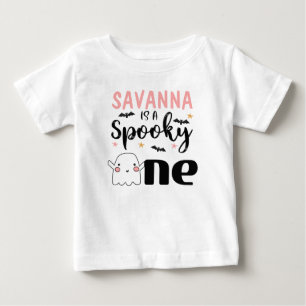 Girl's Spooky One Halloween 1e Verjaardag Shirt