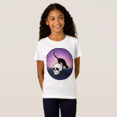 GIRLS SPOOKY SKULL CAT T-SHIRT (Voorkant volledig)