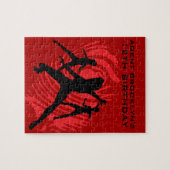 Girls Spy Party Red Fingerprint Legpuzzel (Horizontaal)