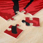 Girls Spy Party Red Fingerprint Legpuzzel (Zijkant)