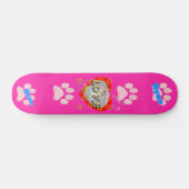 Girls Star ♡ LOVE Nyan Pink Persoonlijk Skateboard (Horizontaal)