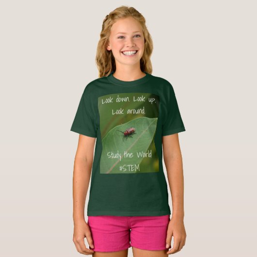 Girls STEM natuur shirt (Voorkant volledig)