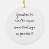 Girls Stick Figuur Soccer Photo Ornament (Achterkant)