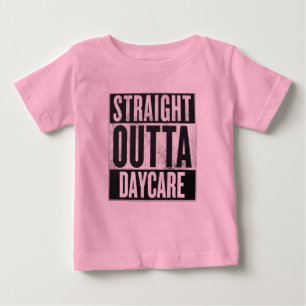Girl's Straight Outta Daycare Funny T-shirt