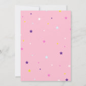 Girl's Super Hero Verjaardag Uitnodigingen - Bewer (Achterkant)