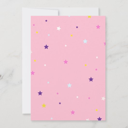 Girl's Super Hero Verjaardag Uitnodigingen - Bewer (Achterkant)